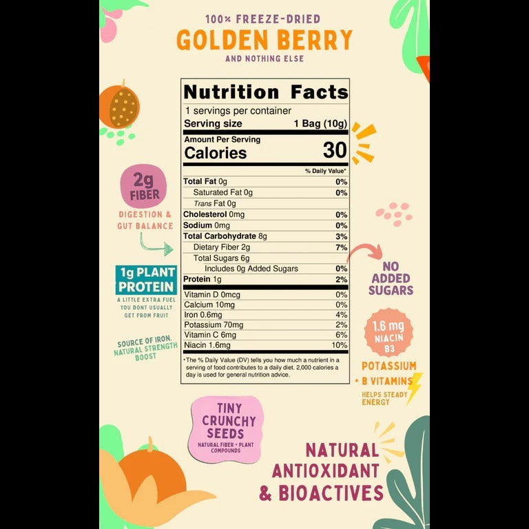 Golden Berry Crunchy Superfruit Bites (12 Pack)