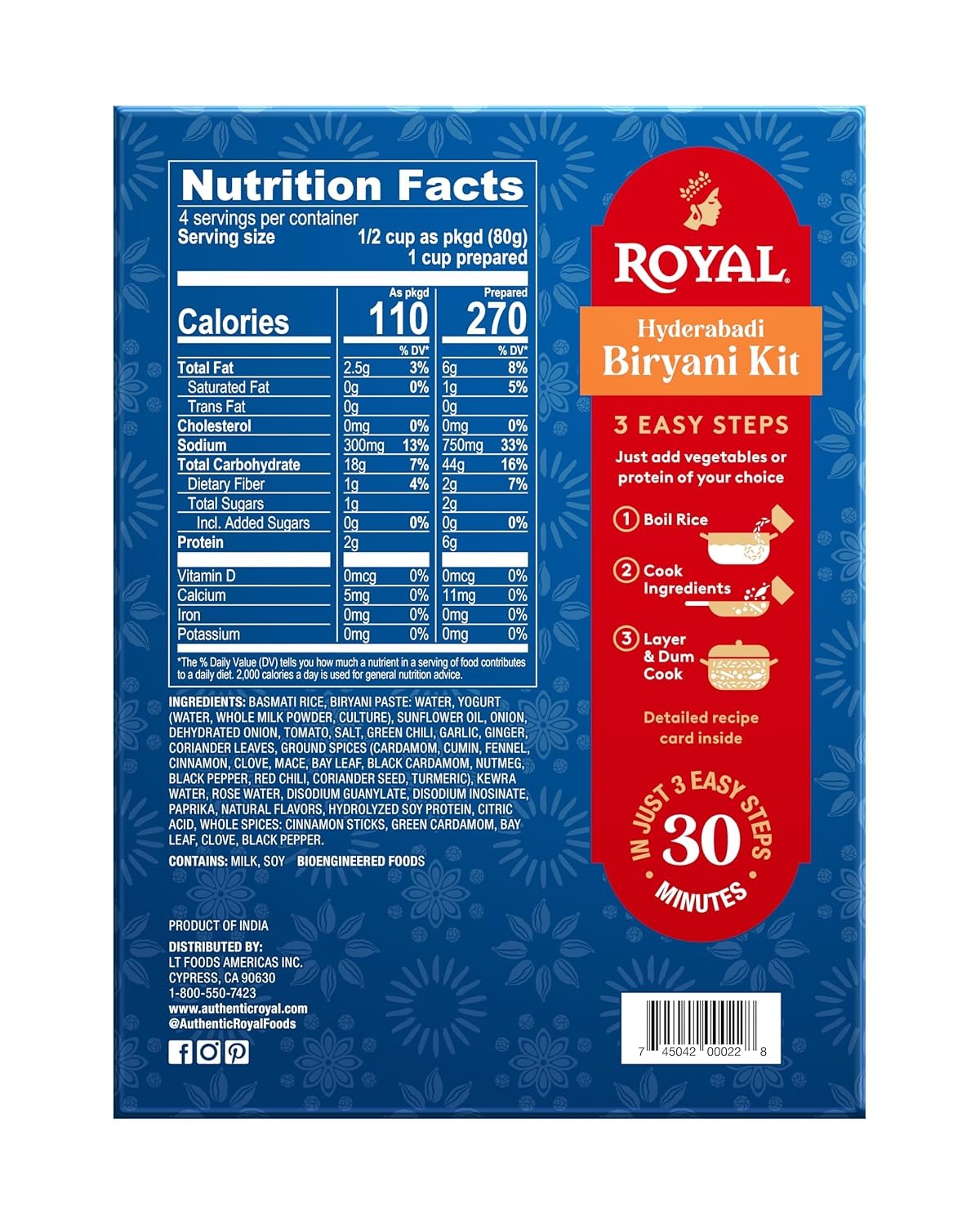 Hyderabadi Biryani Kit (6 Pack)