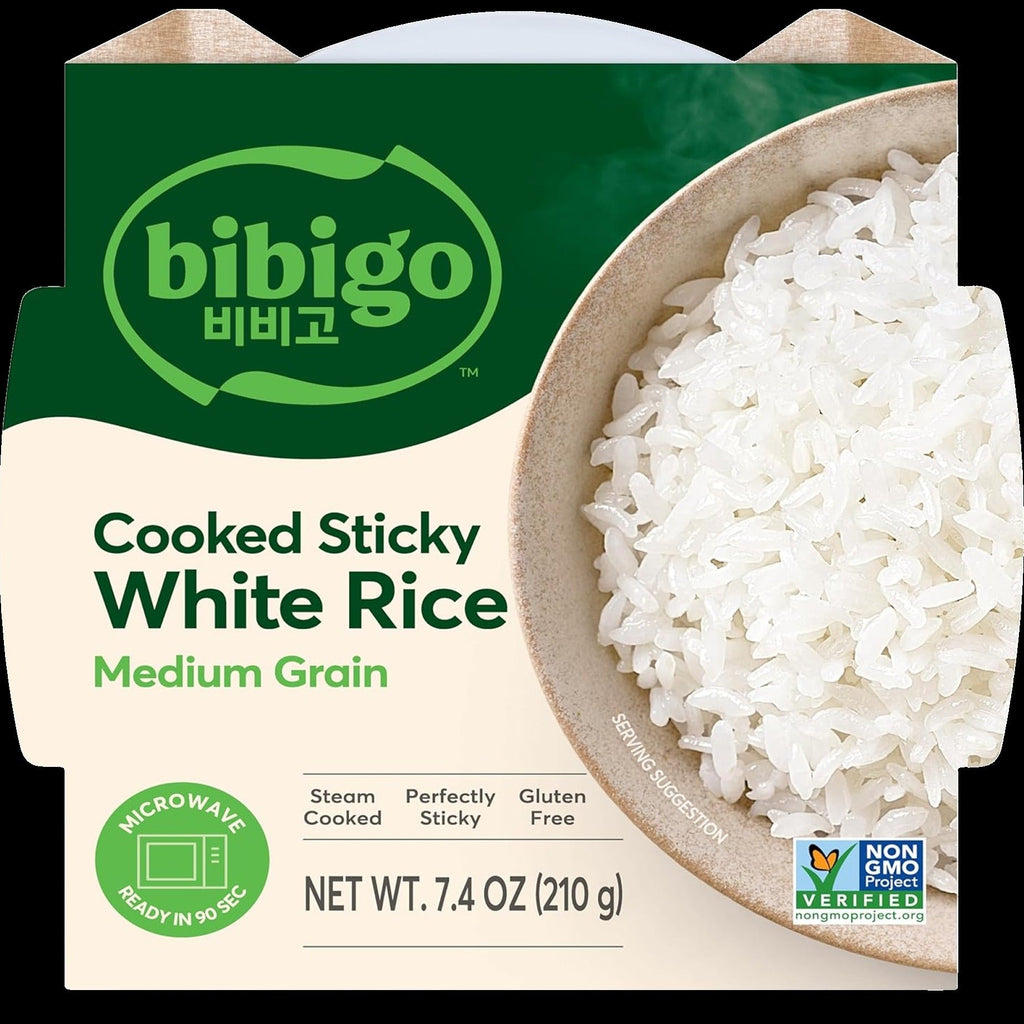 Medium Grain Cooked Sticky White Rice