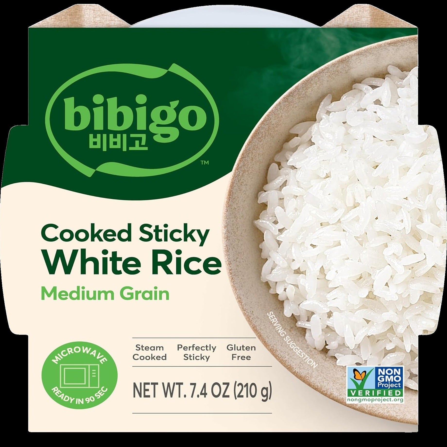 Medium Grain Cooked Sticky White Rice