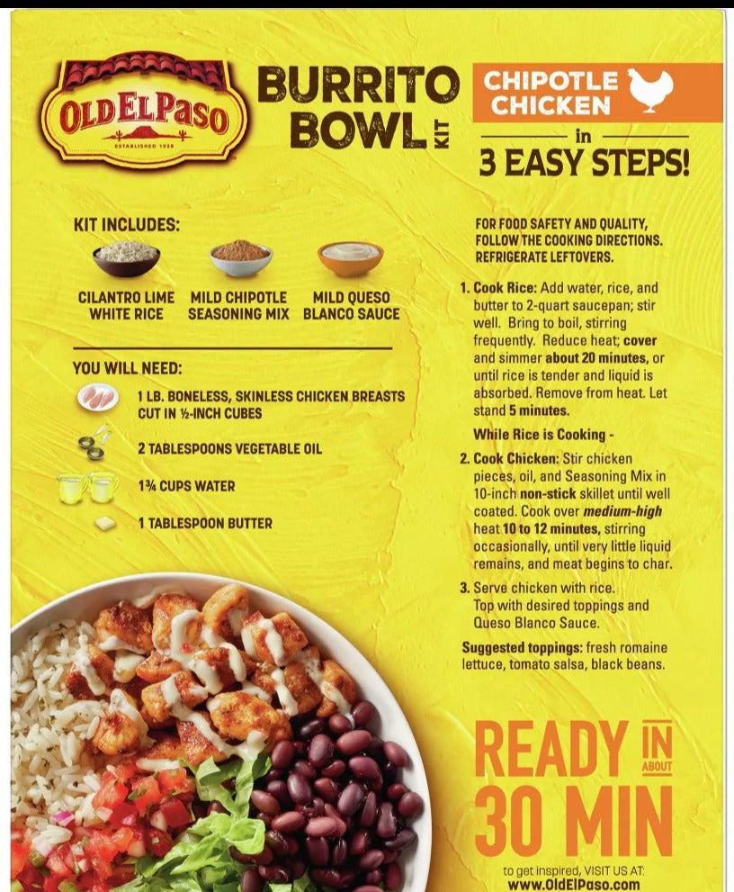 Chicken Burrito Bowl Kit