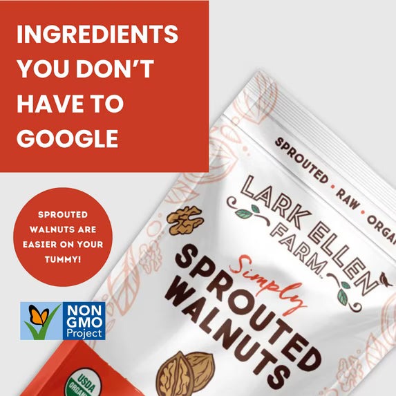 Unsalted Organic Sprouted Walnuts