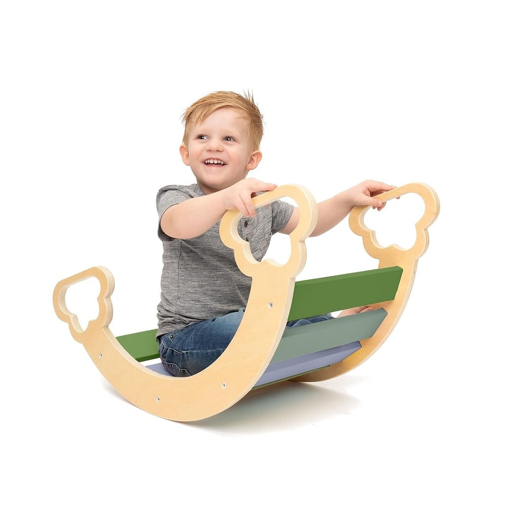 Wooden Arch Climber - Fun Rocking Arch & Climbing Toy For Kids