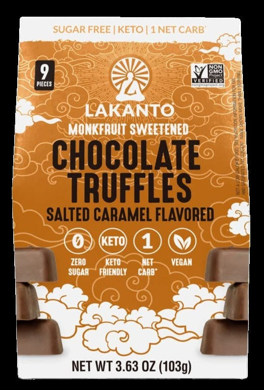 Keto Sugar-Free Chocolate Truffles Salted Caramel