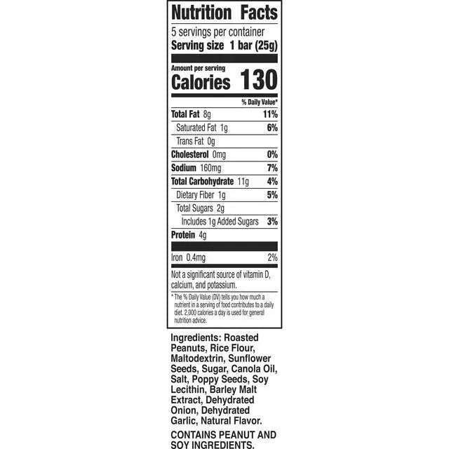 Savory Nut Crunch Bar - Everything Bagel (8 Pack)