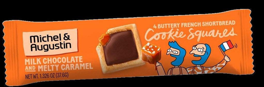 Milk Chocolate With Caramel Cookie Square (18 Pack)