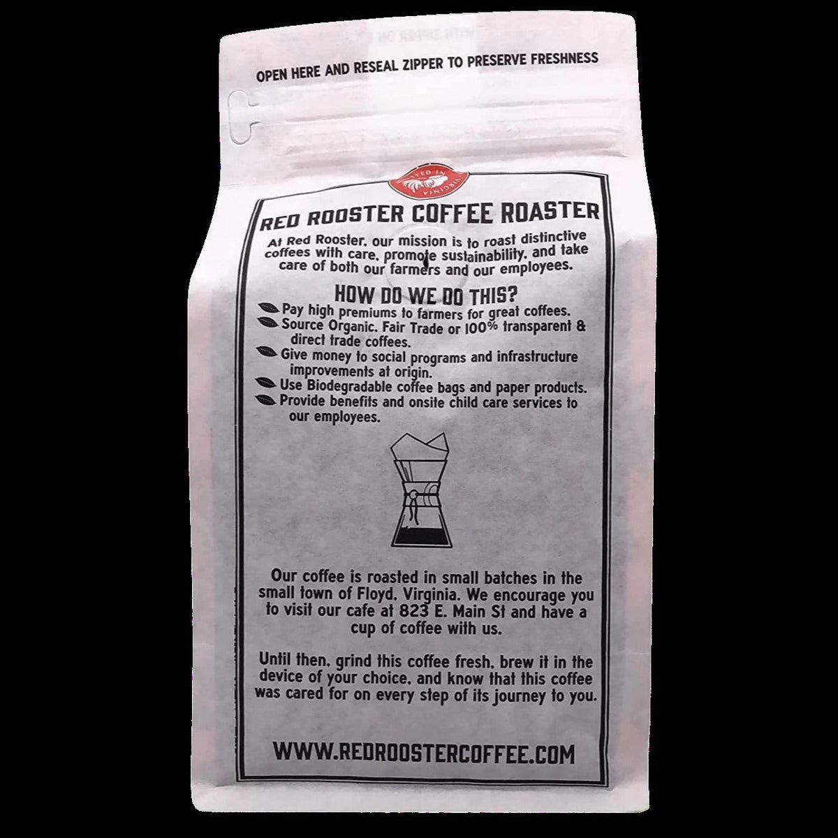 Organic Funky Chicken Medium Roast Whole Bean Coffee
