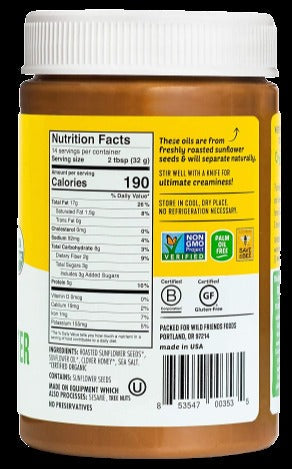 Organic Honey Sunflower Butter