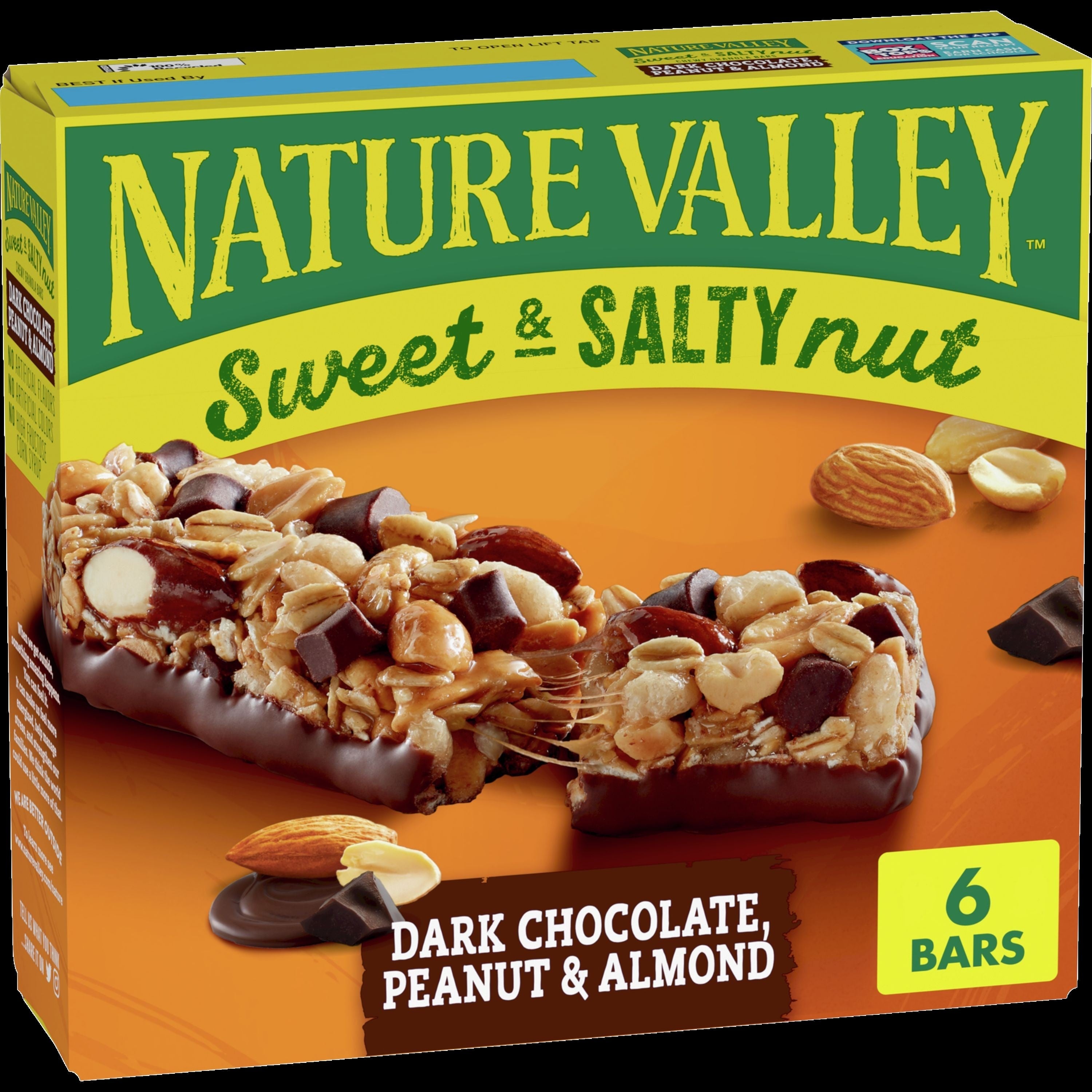 Sweet & Salty Nut Dark Chocolate, Peanut & Almond Granola Bars (6 CT)