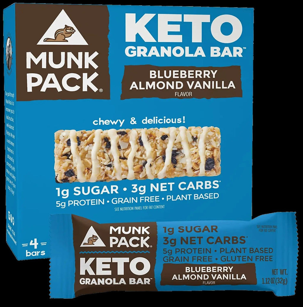 Keto Granola Bar - Blueberry Almond Vanilla (4 Pack)