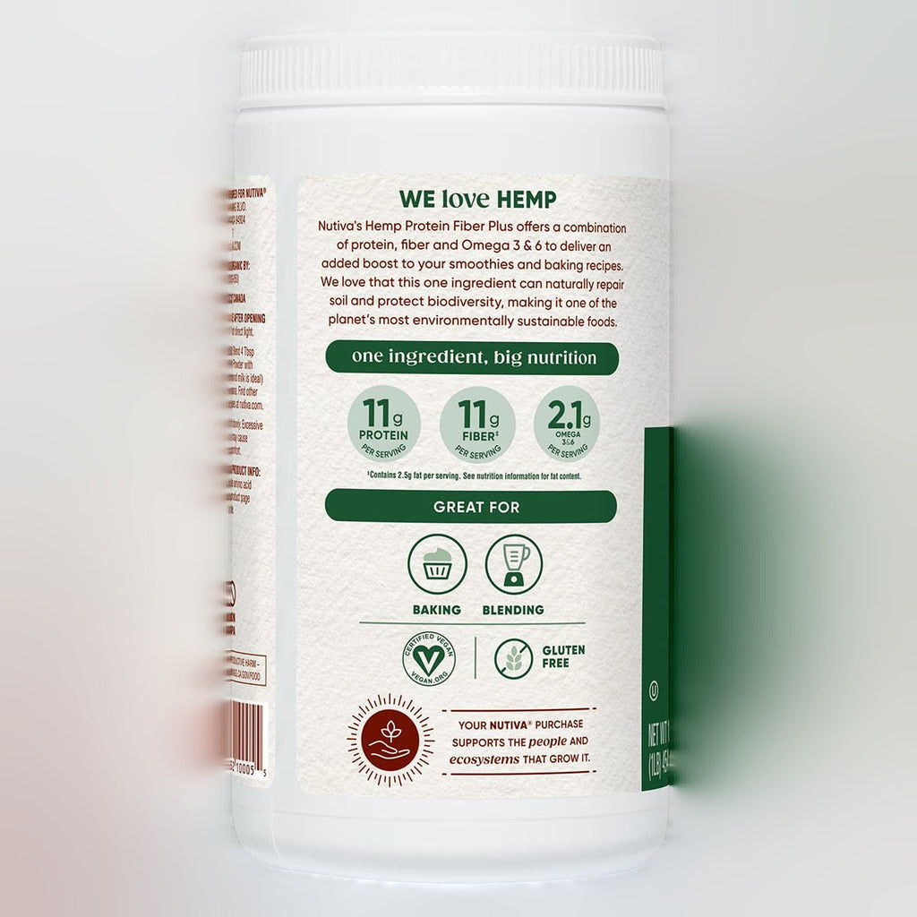 Organic Hemp Protein Hi-Fiber Powder