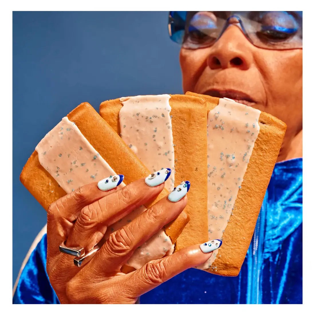 Protein Oozy Blueberry Toaster Pastries