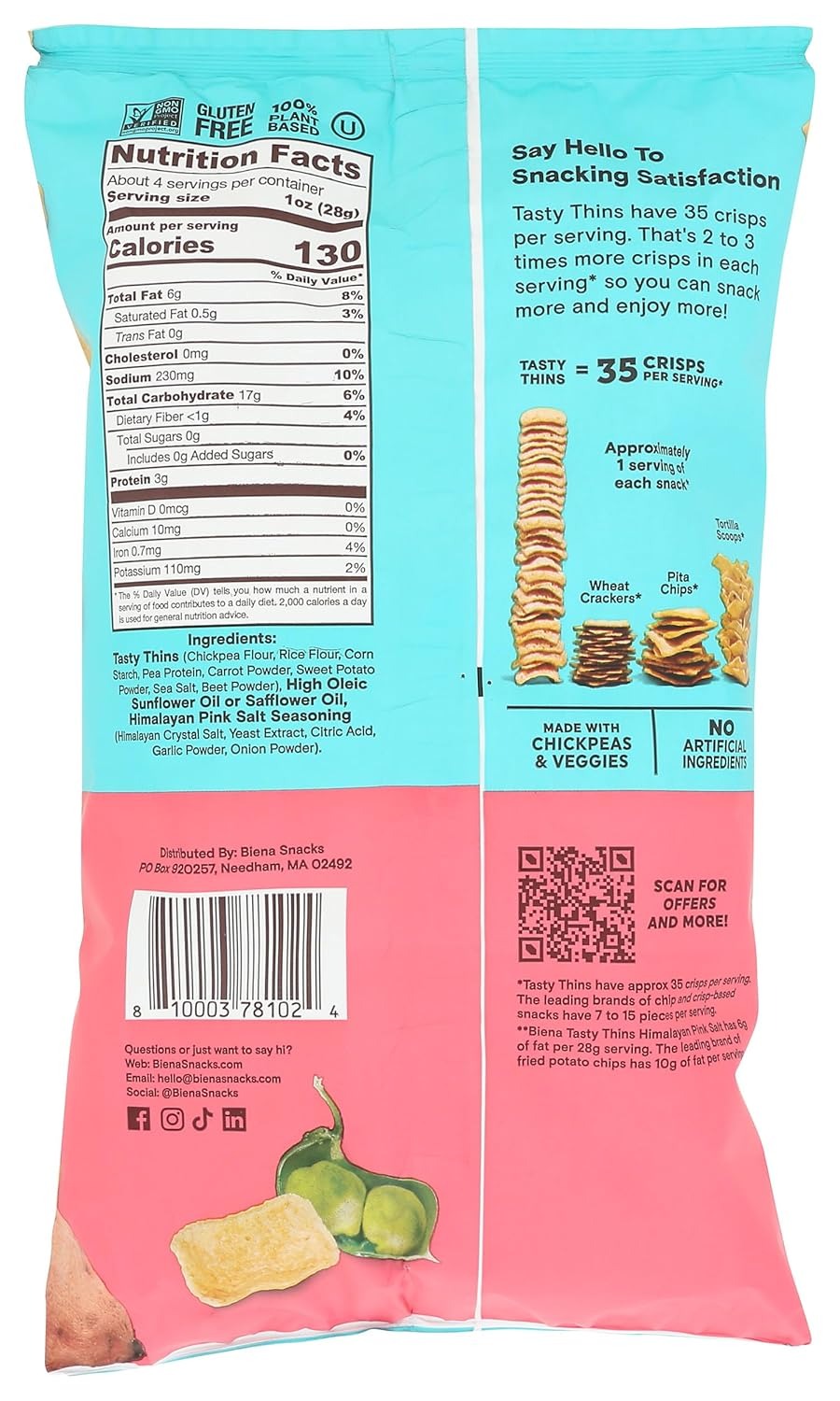 Crispy Tasty Thins Himalayan Sea Salt