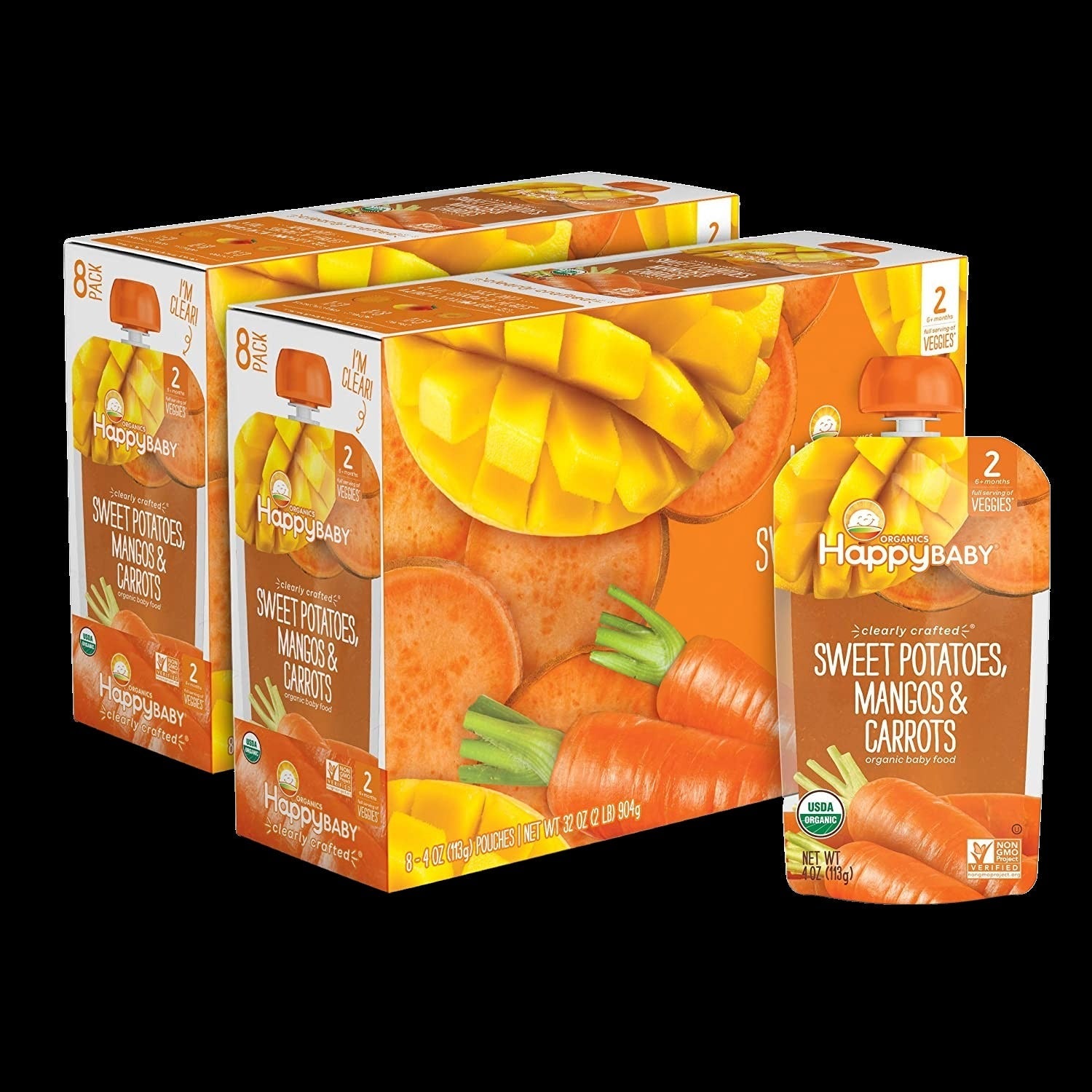 Organic Apples Sweet Potatoes & Granola Stage 2 Baby Food (16 Pack)