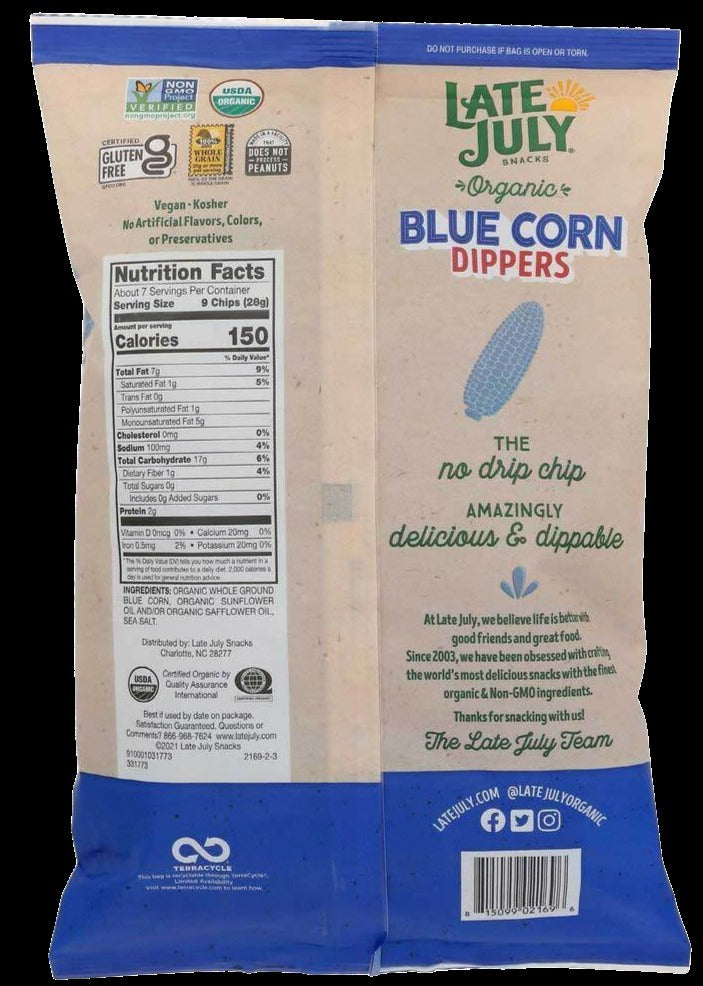 Blue Corn Dipper Tortilla Chip