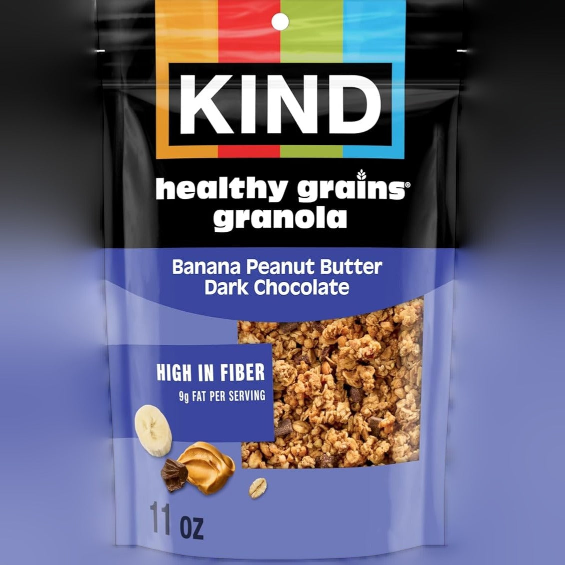 Peanut Butter Banana Dark Chocolate Granola
