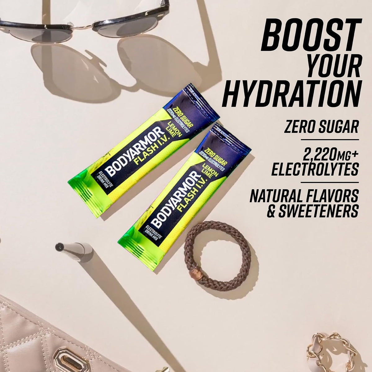 Flash IV Lemon Lime Electrolyte Drink Mix Packets (6 CT)