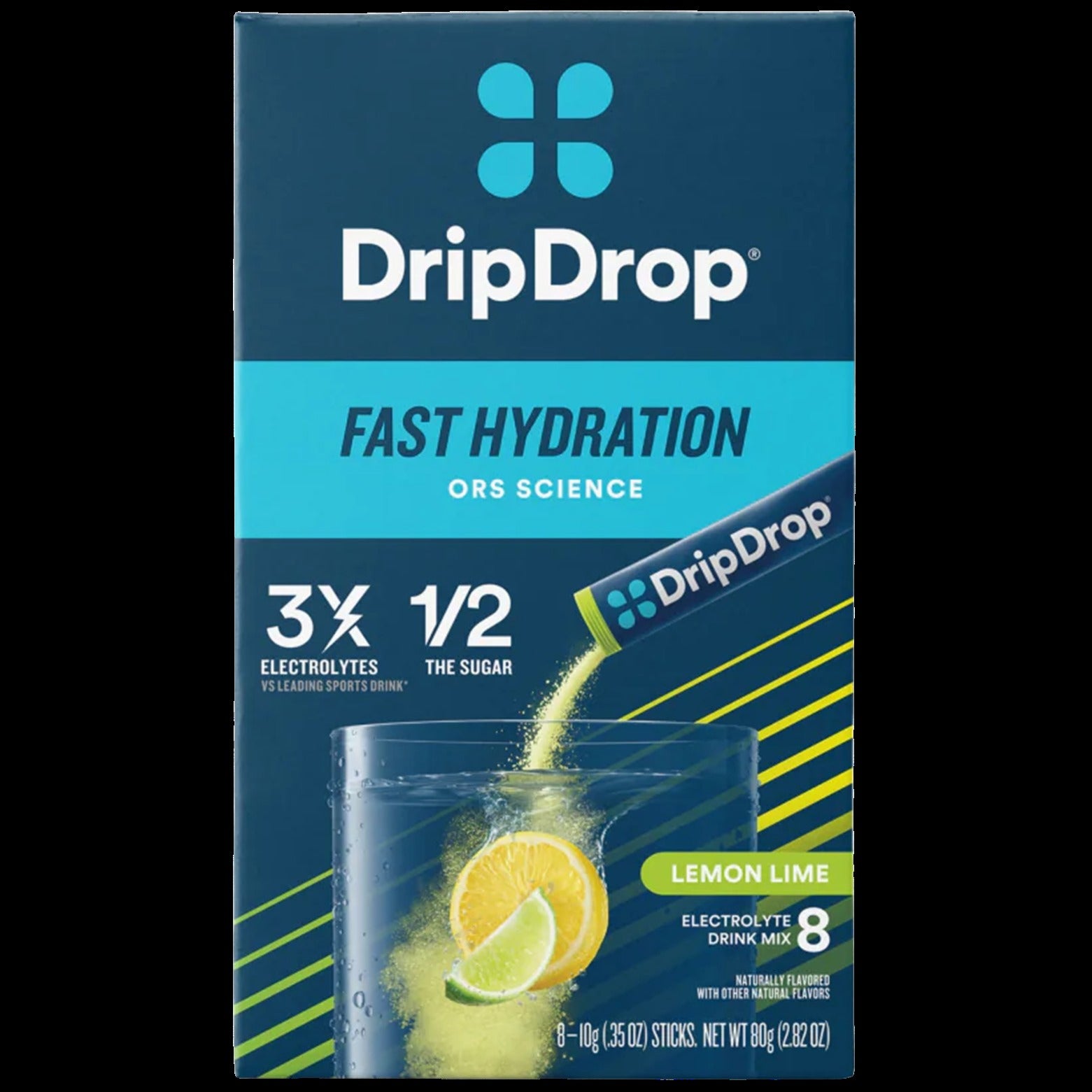Lemon Lime Fast Hydration Electrolyte Drink Mix (8 CT)