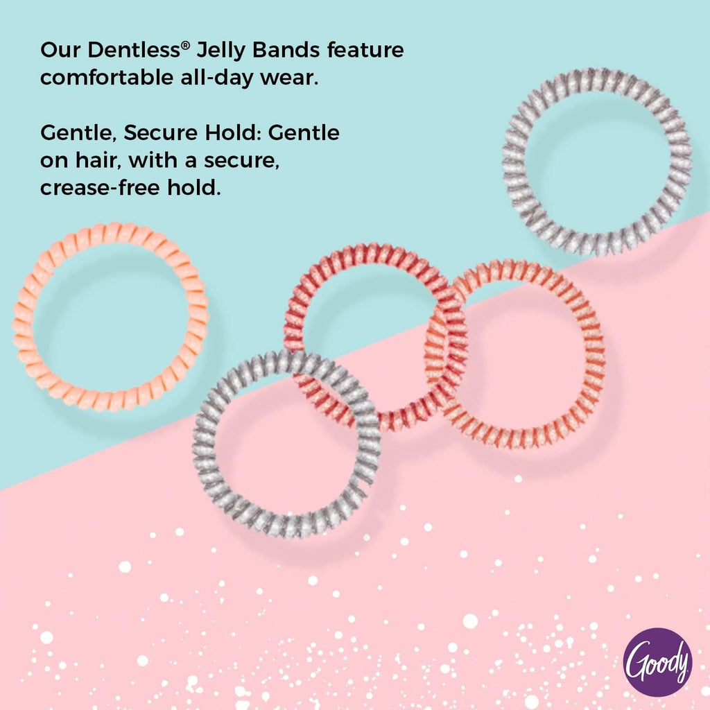 Icy Holiday Skinny Coils Jelly Bands Assorted Colors (5 CT)