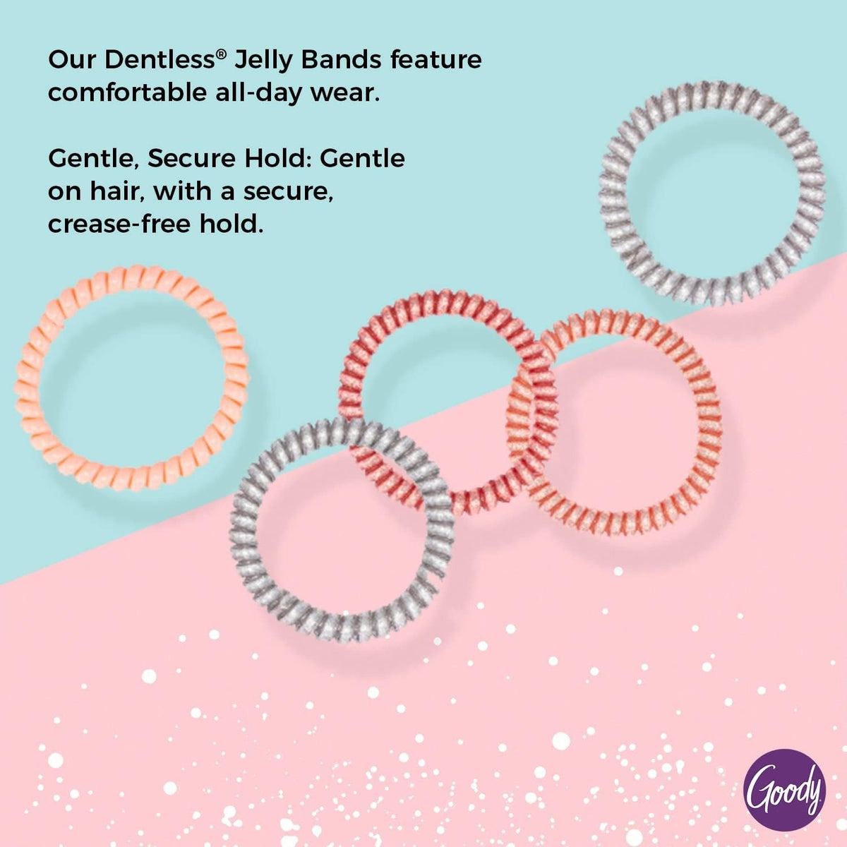 Icy Holiday Skinny Coils Jelly Bands Assorted Colors (5 CT)