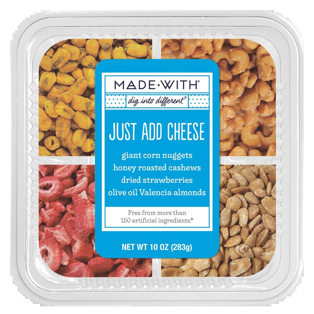 Honey Roasted Cashews, Dried Strawberries, Olive Oil Valencia Almonds
