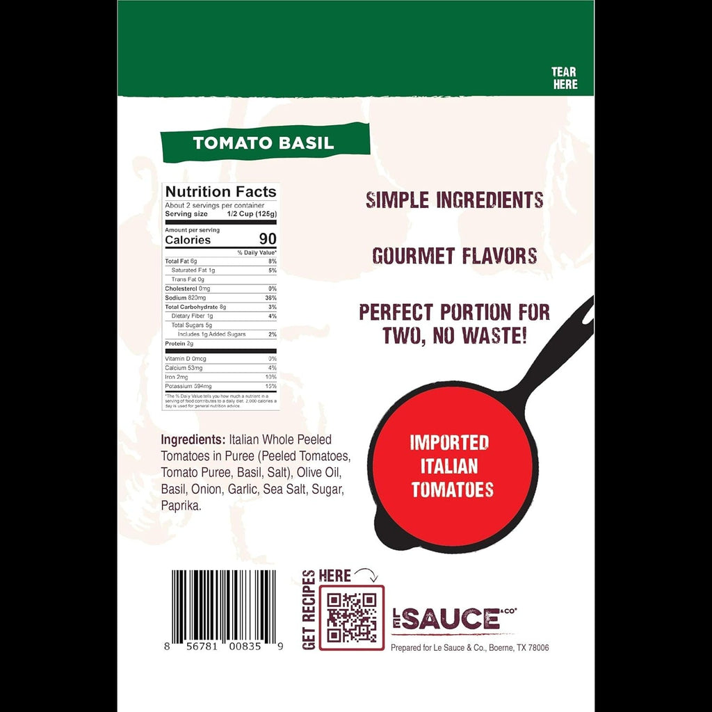 Tomato Basil Pasta Sauce