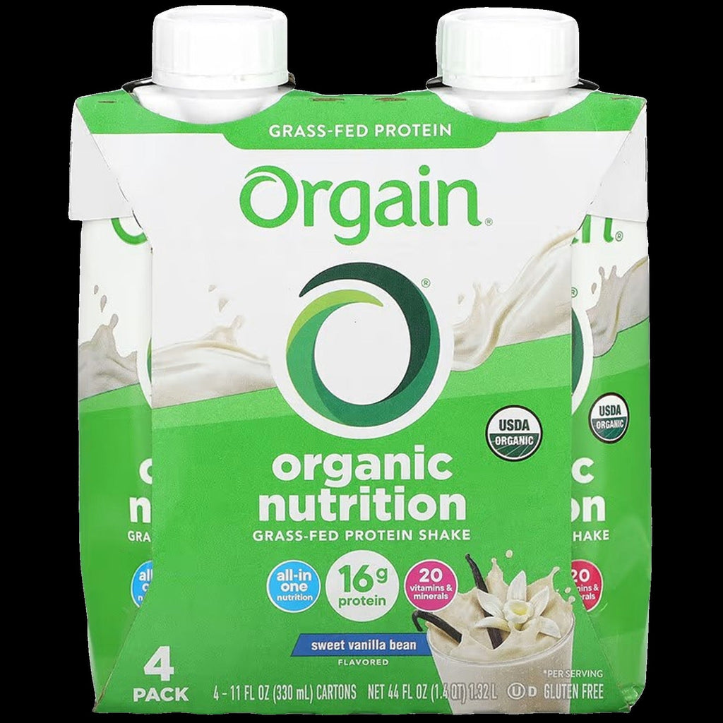 Organic Vanilla Bean Grass Fed Protein Shake (4 Pack)