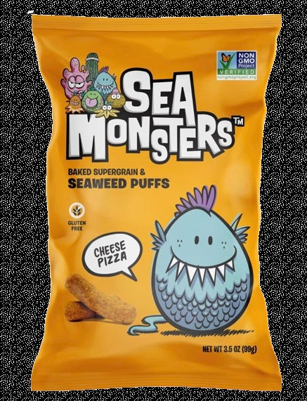 Cheese Pizza Flavor Seaweed Puffs (8 Pack)
