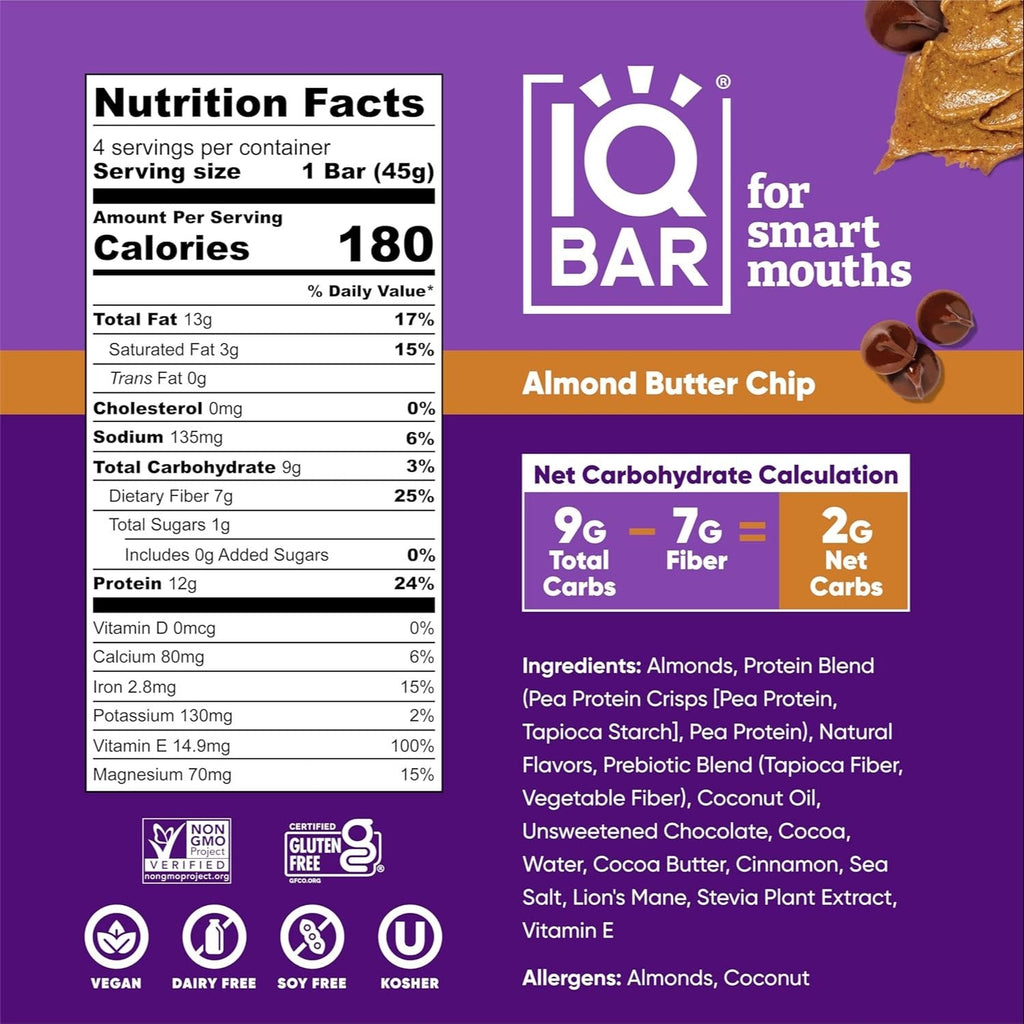 Almond Butter Chip Bars (4 Pack)