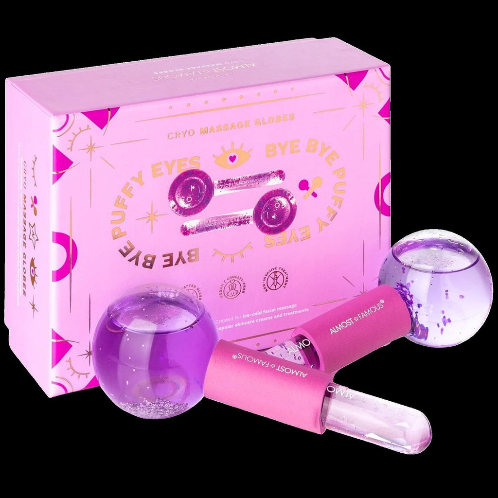 2-Pack Cryo Facial Massage Globes - Purple