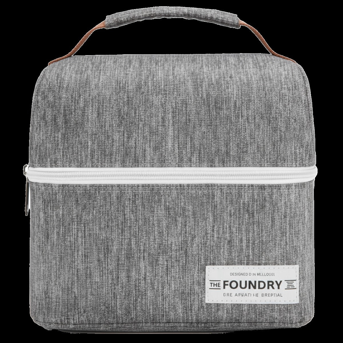 Dexter Lunch Bag - Woven Texture Steel
