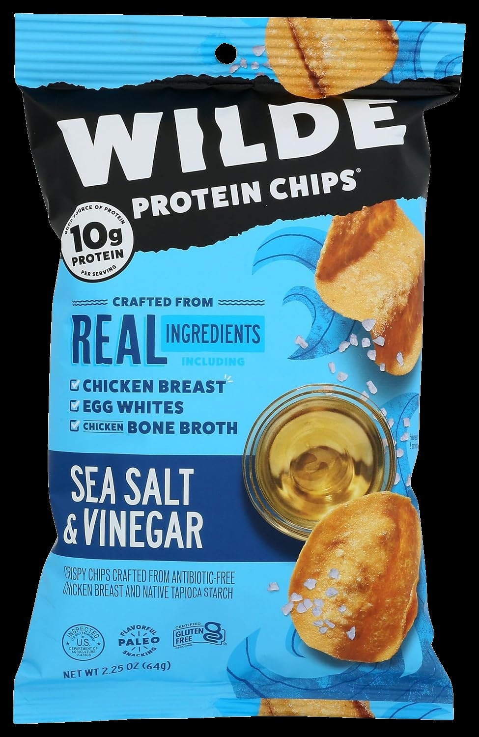 Sea Salt & Vinegar Thin And Crispy Protein Chips