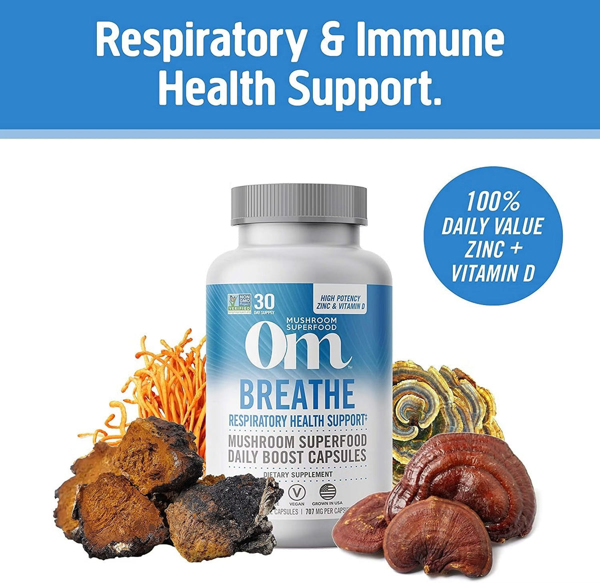 Breathe Mushroom Superfood Capsules