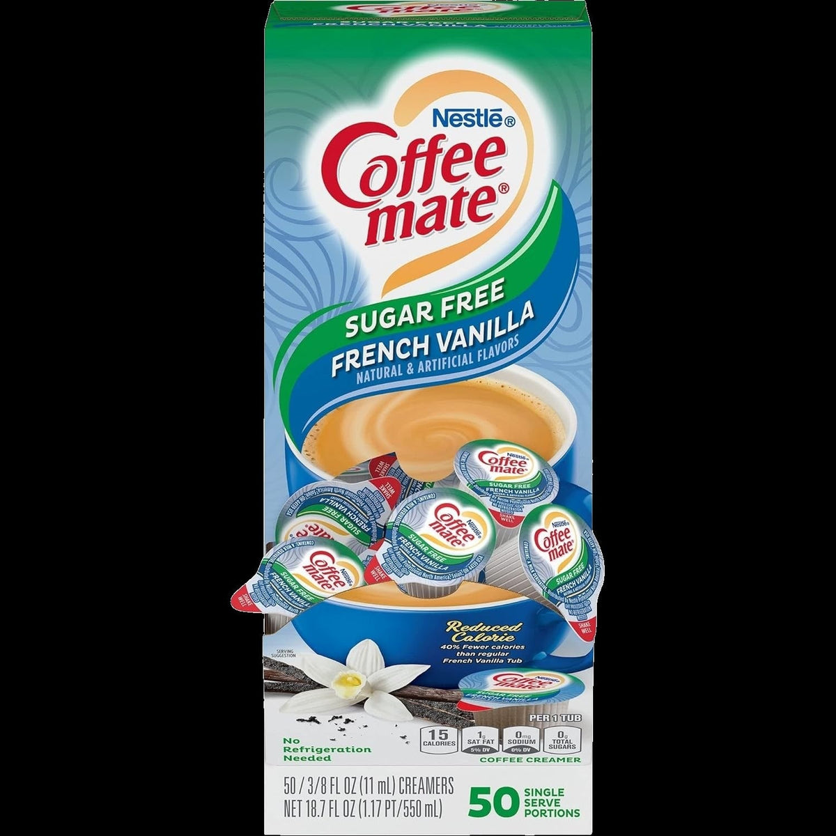 Sugar Free French Vanilla Liquid Creamer (50CT)