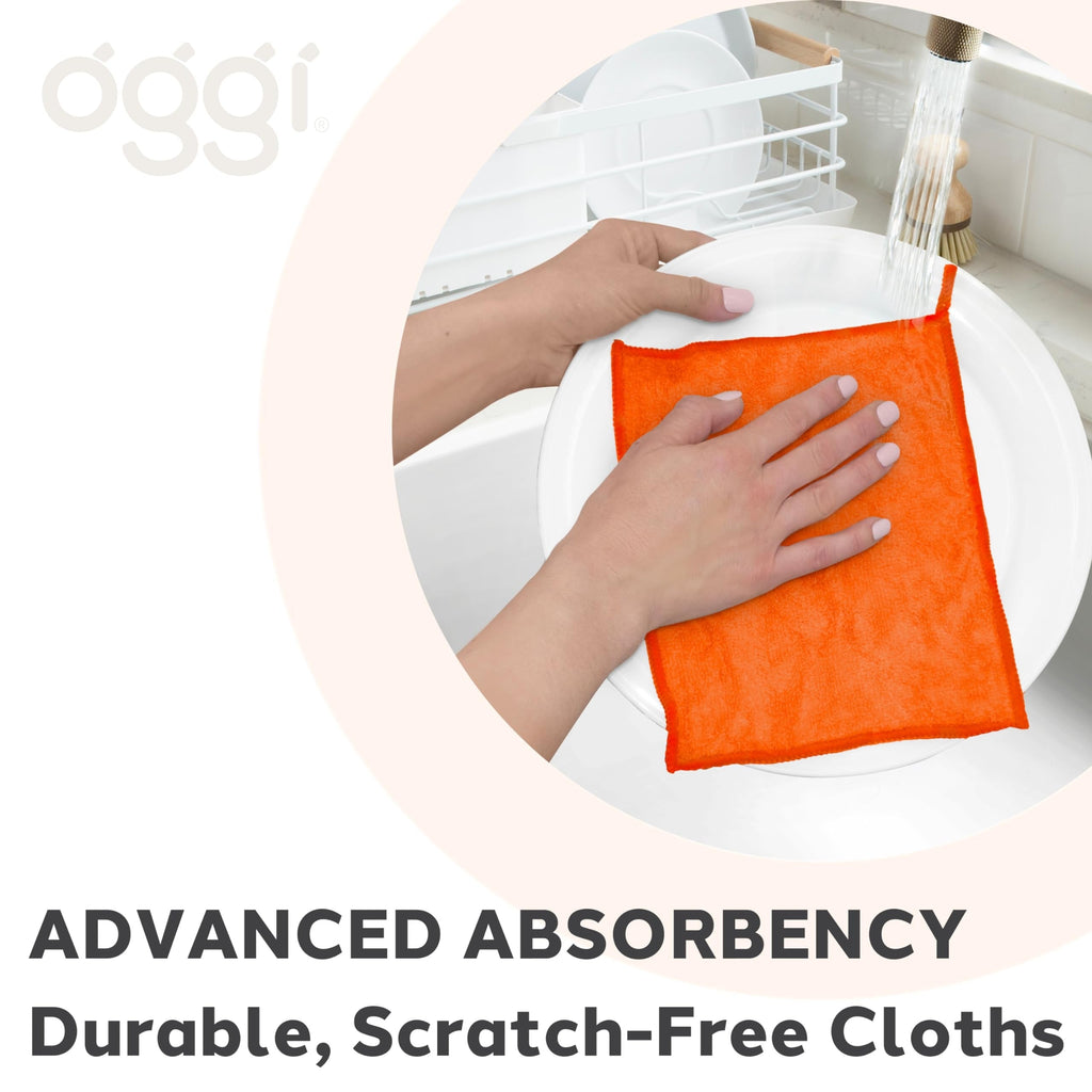 Bamboo Kitchen Cloths - Orange (6 CT)