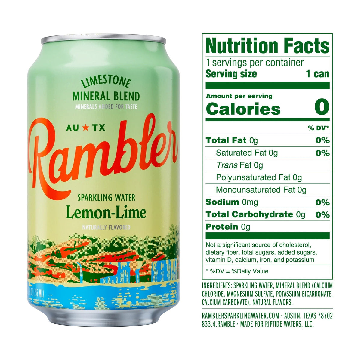 Lemon Lime Sparkling Water (8 Pack)