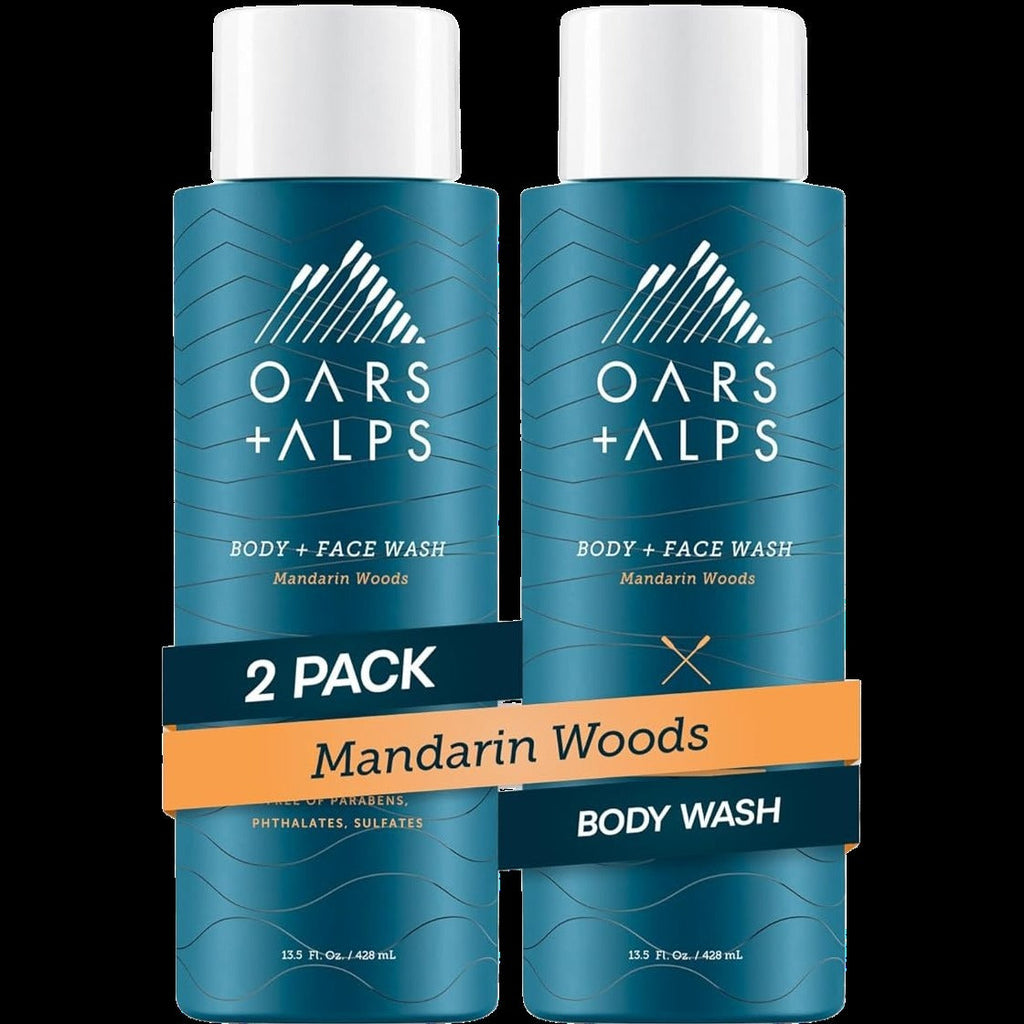 Luxury Body & Face Wash For Men - Mandarin Woods (2 Pack)