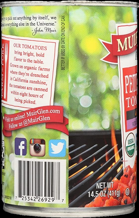 Organic Petit Fire Roasted Garlic Diced Tomatoes