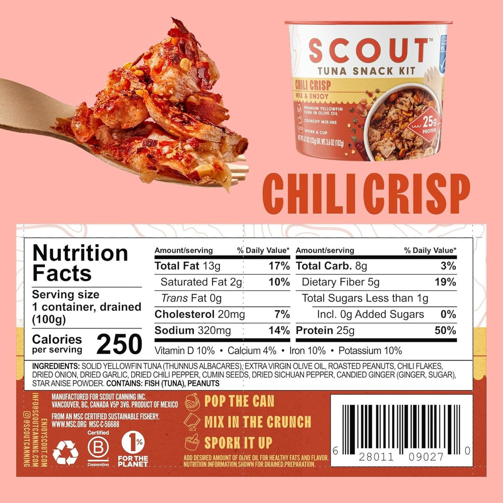 Chili Crisp Tuna Snack Kit (6 Pack)