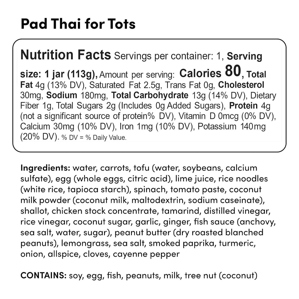 Stage 3 Baby Food & Toddler Meals - Pad Thai For Tots