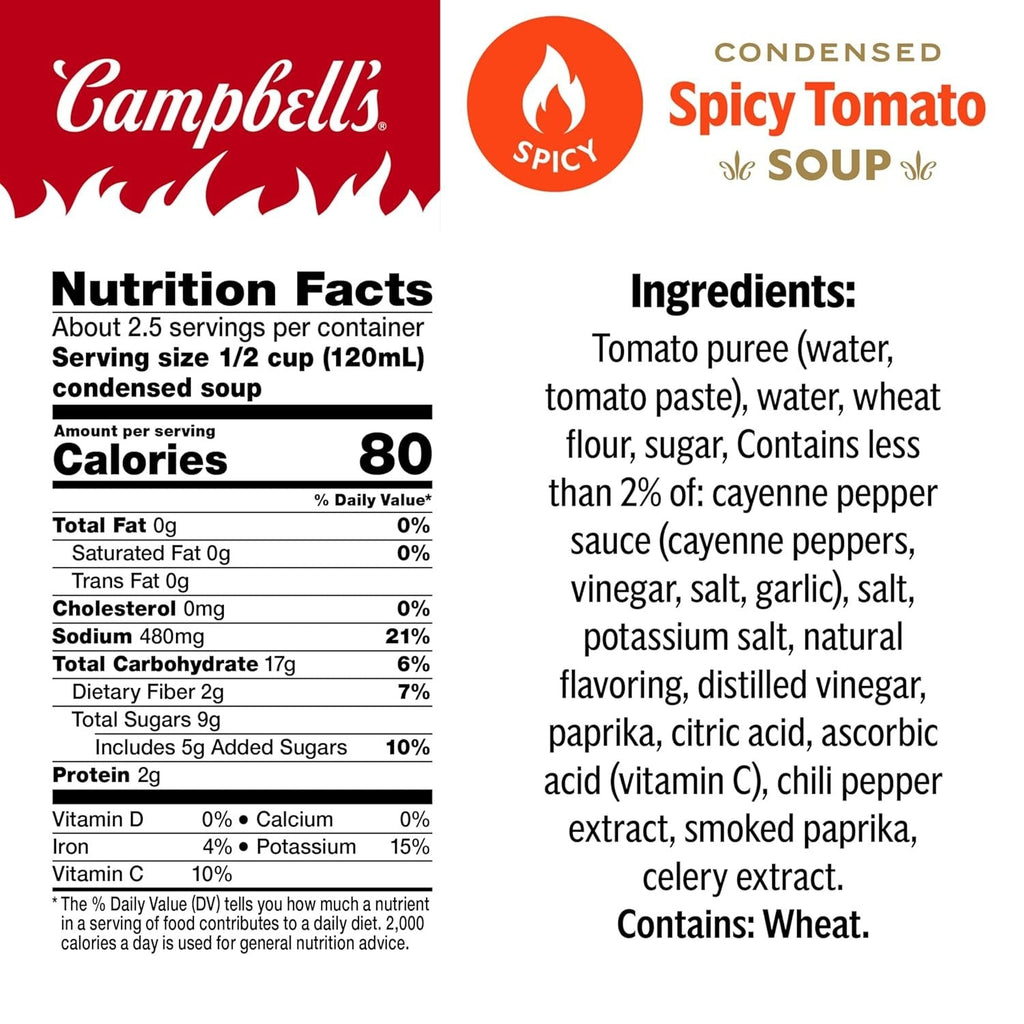 Condensed Spicy Tomato Soup