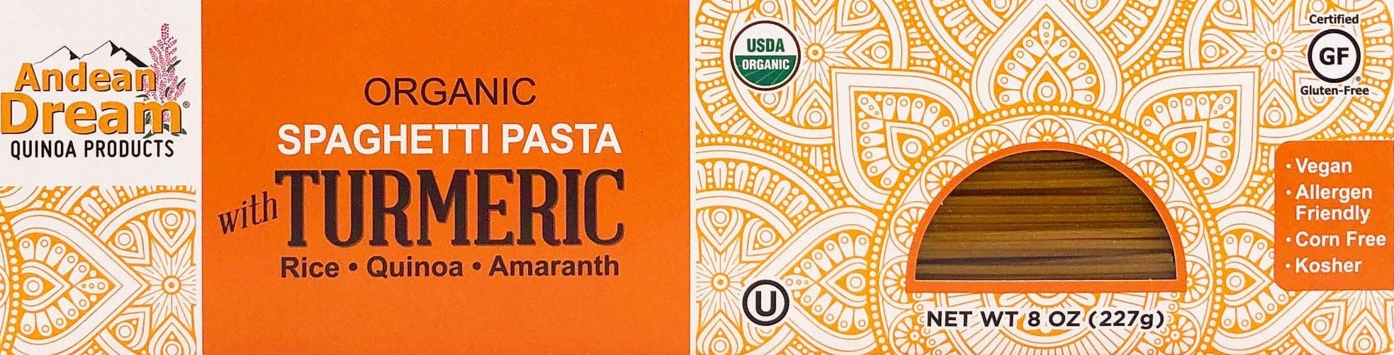 Spaghetti Pasta With Turmeric
