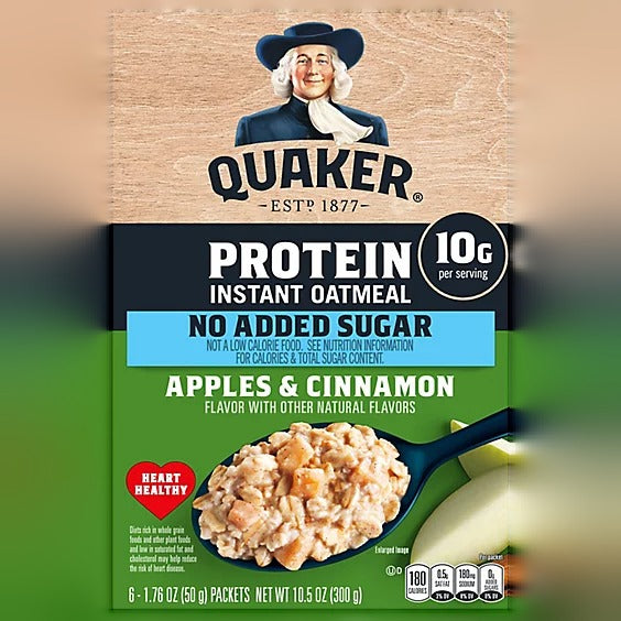 Instant Oatmeal - Apple Cinnamon No Sugar Added (6 CT)