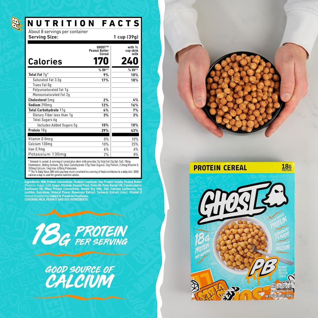 High Protein Peanut Butter Breakfast Cereal