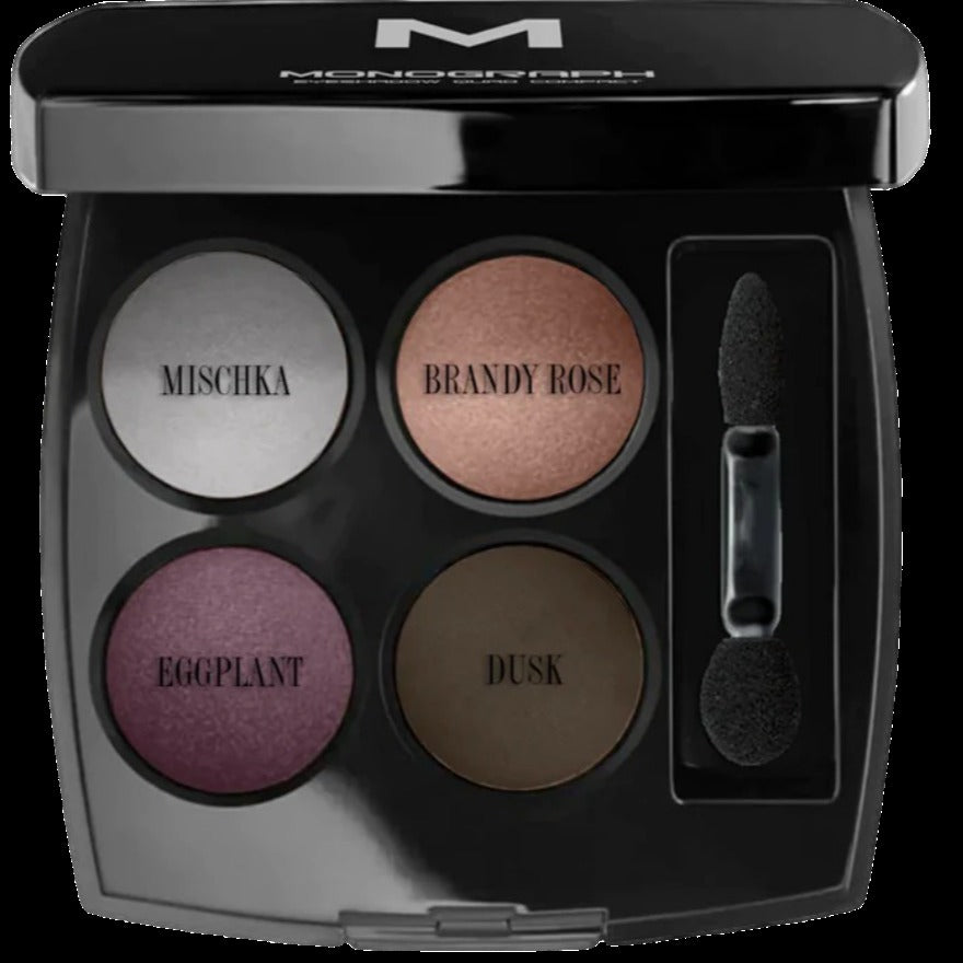 Monograph Eyeshadow Quads 2 - Mishka, Brandy Rose, Eggplant, Dusk