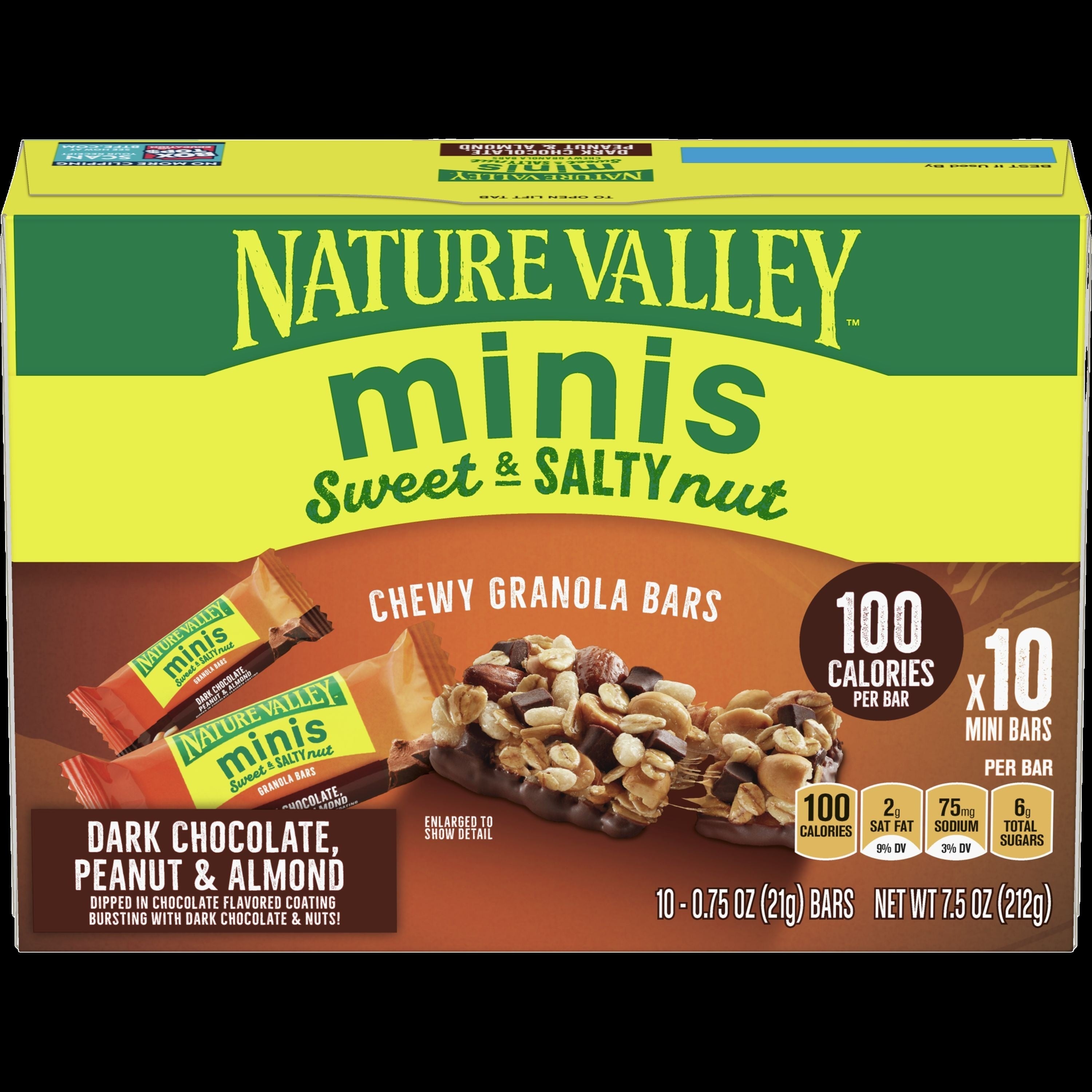 Minis Dark Chocolate Peanut Almond Bars (10 CT)