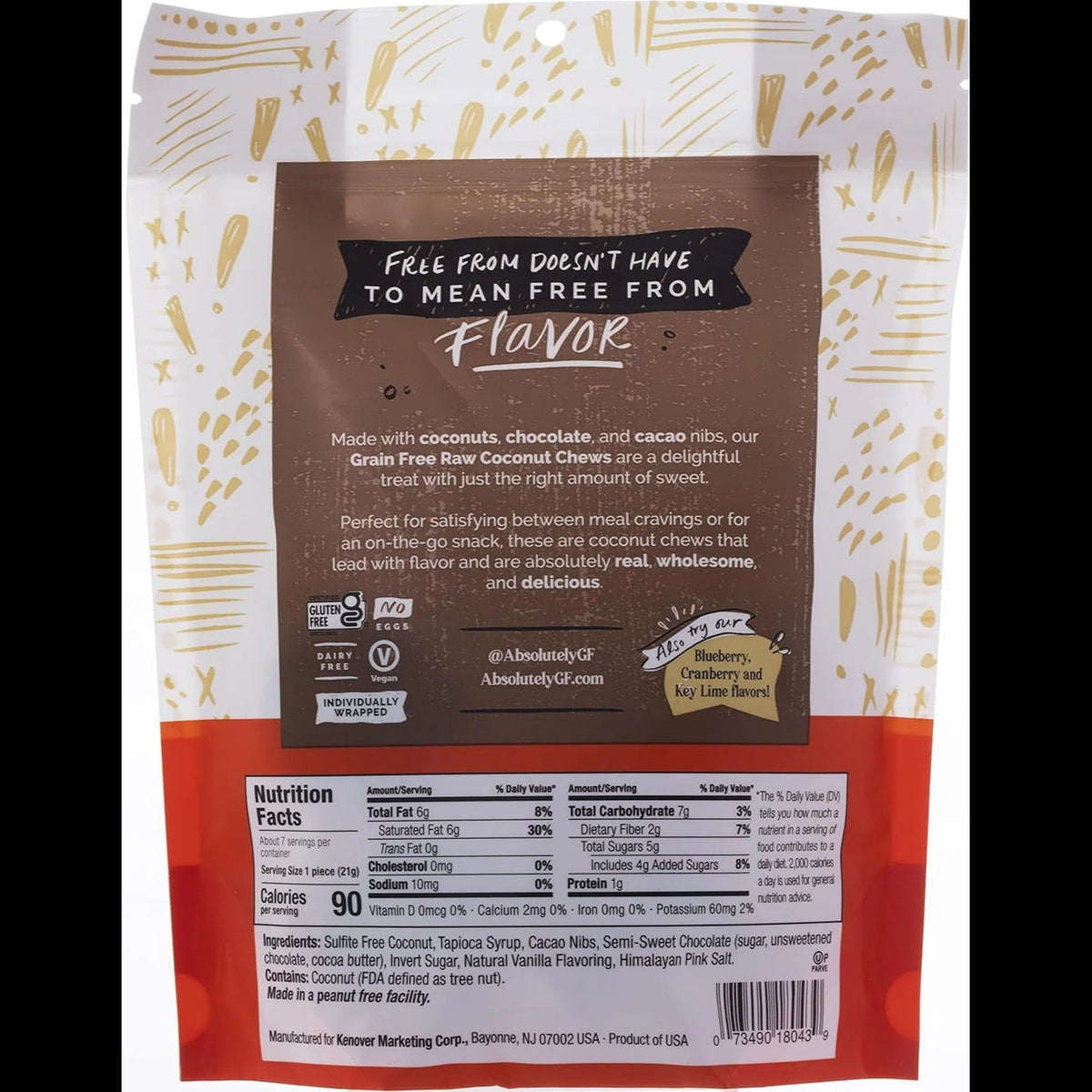 Grain Free Chocolate Coconut Chews