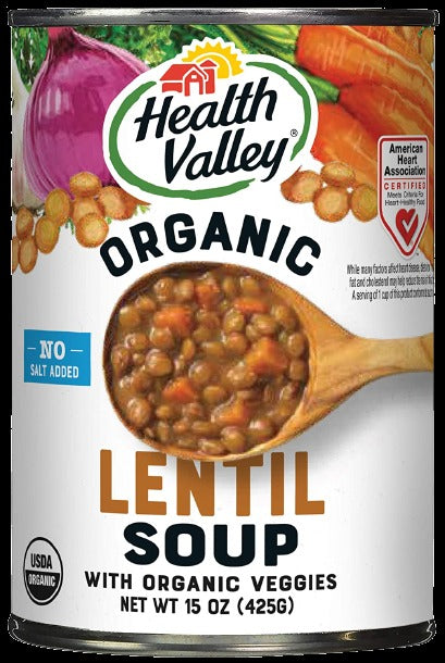 Soup Lentil No Salt Added