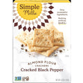 Cracked Black Pepper Almond Flour Crackers