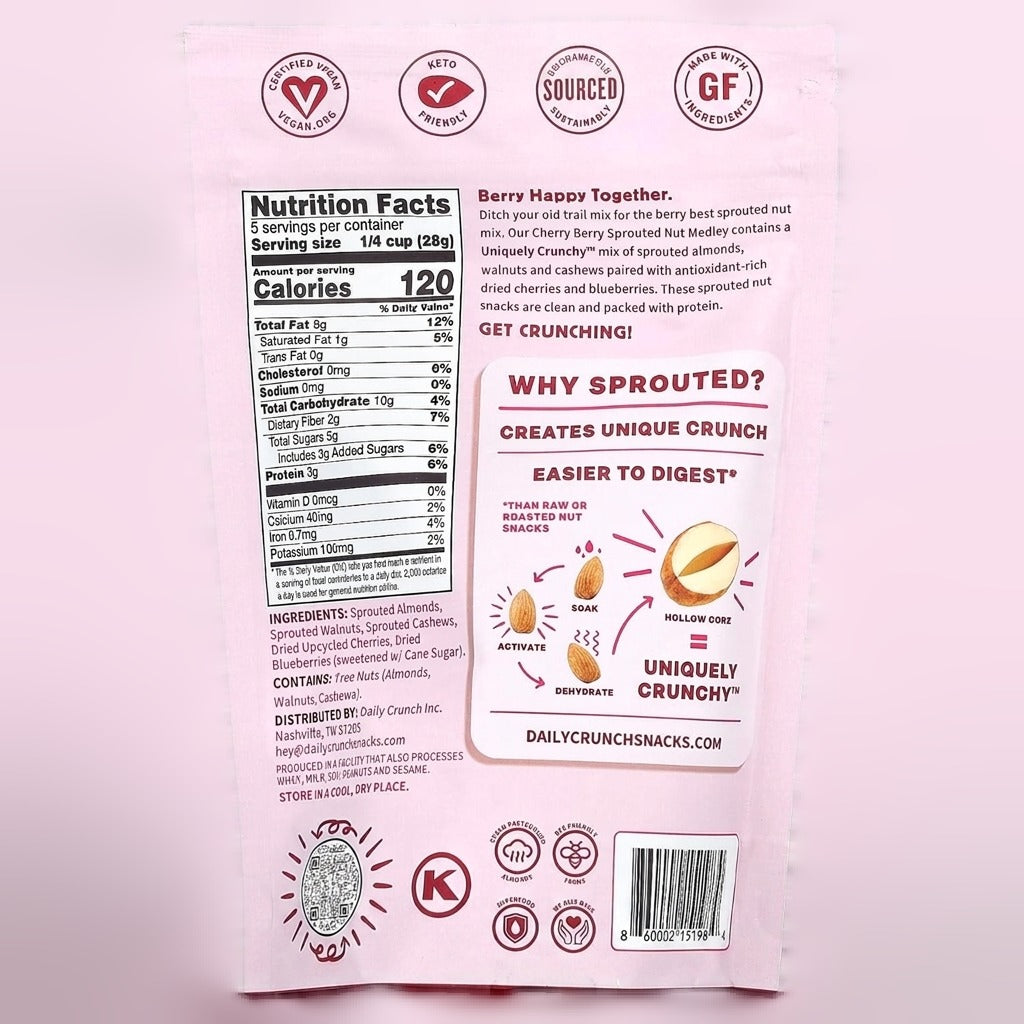 Cherry Berry Sprouted Almond Medley